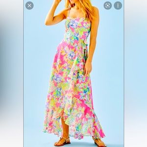 Lilly Pulitzer Anni Maxi Dress Squeeze the Day NWT